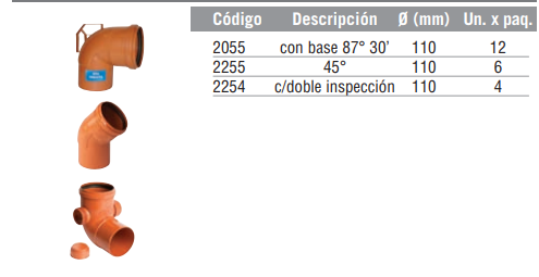 Codo alto impacto M-H
